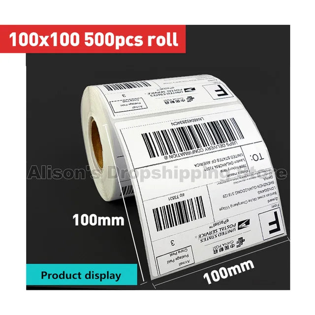 Thermal Label Paper Stand Sticker Rolls