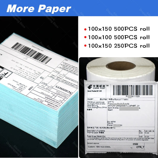 Thermal Label Paper Stand Sticker Rolls