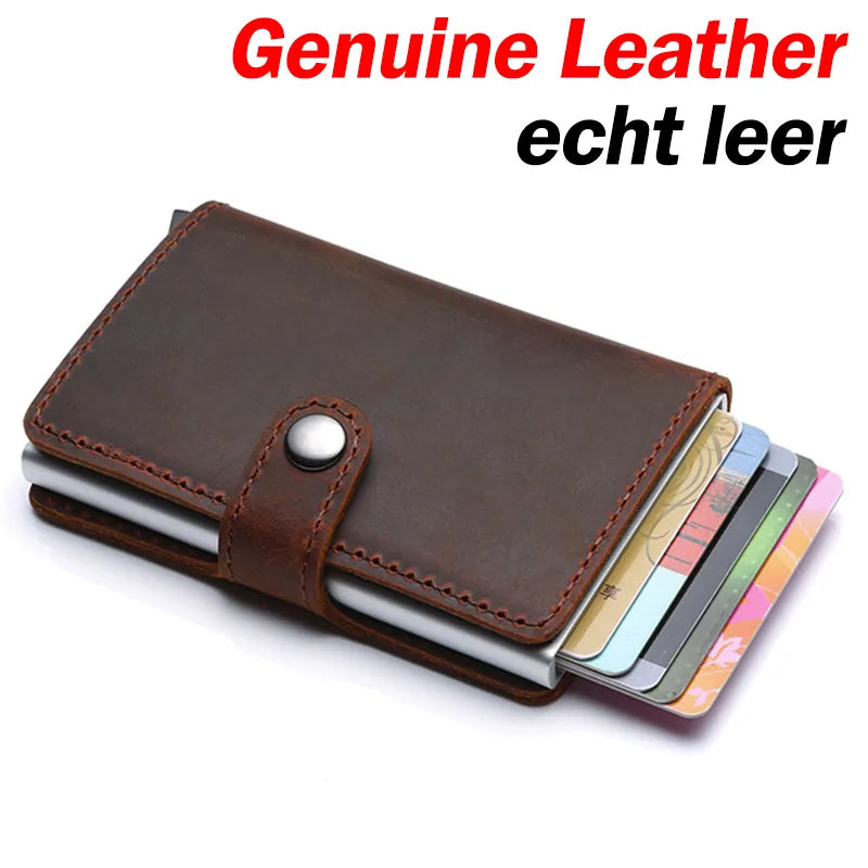 RFID Blocking Men Wallet ID Card Holder