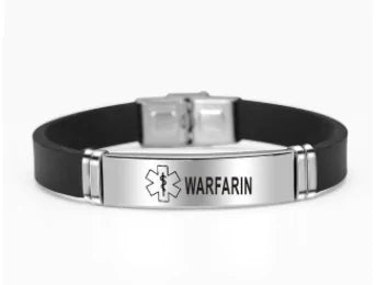 Silicone Medical Alert ID Bracelet